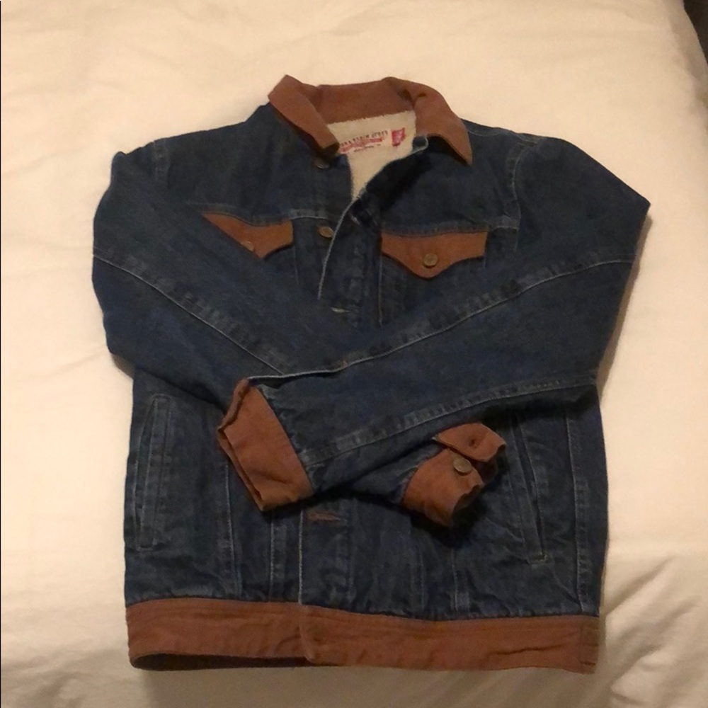 Zara Denim Wool-Lined Jacket